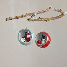 Wood Diorama Ornament - Light-Up