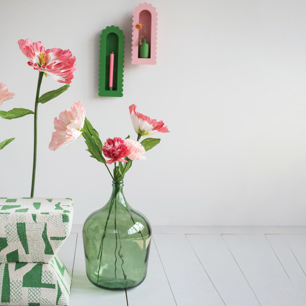 Handmade Paper Flowers 32" (2 Colours)