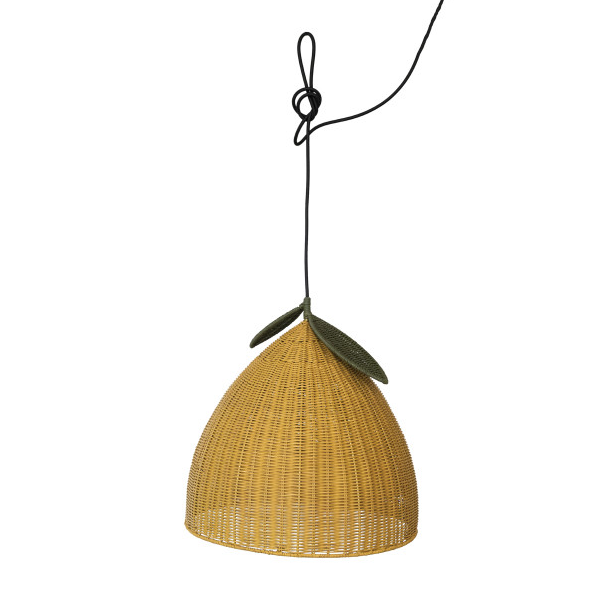 Rattan Pendant Lemon Lamp