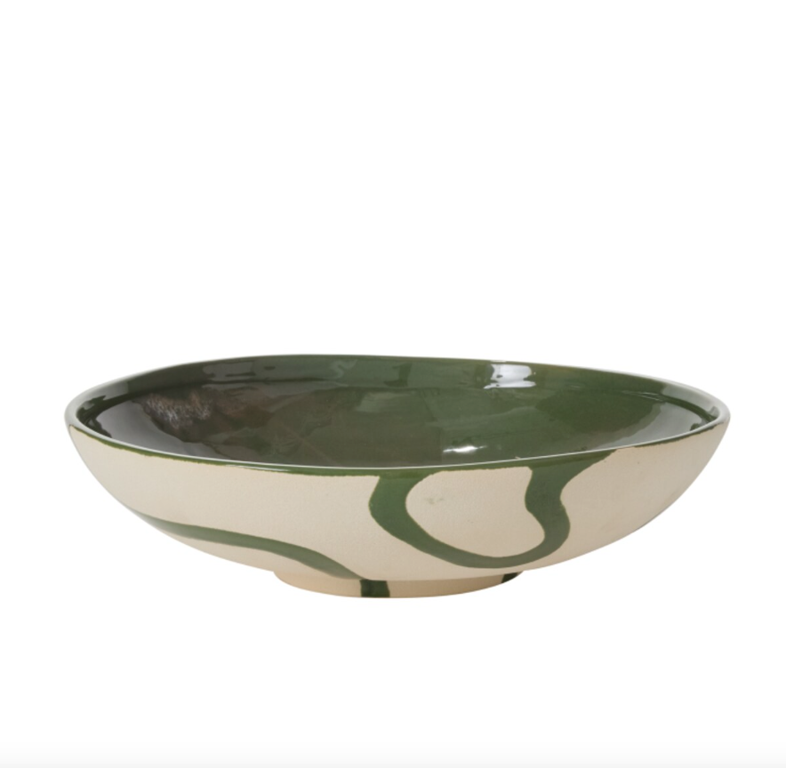 Green Curvature Bowl