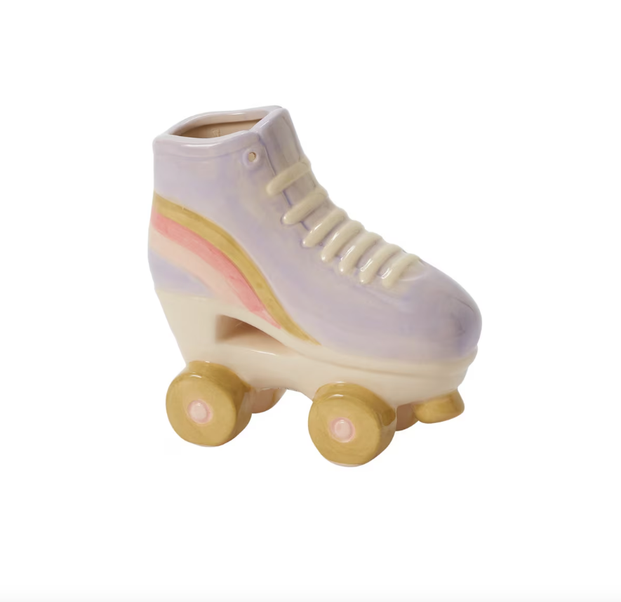Retro Rollerskate Planter