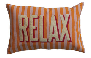 Embroidered Expression Lumbar Pillow