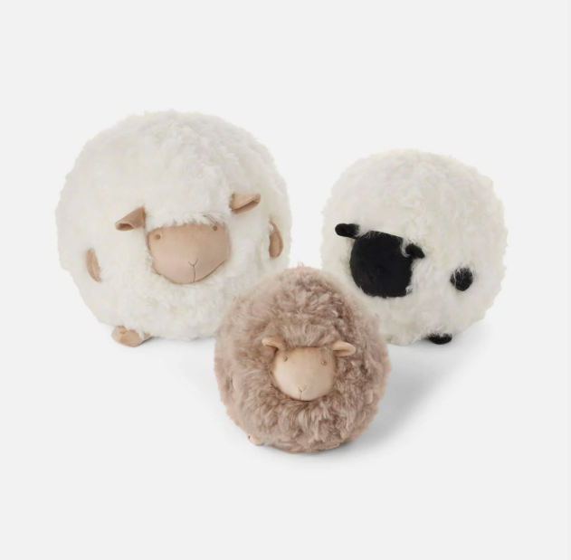 Shearling Round Sheep Cushion