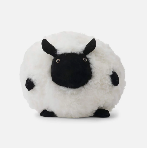 Shearling Round Sheep Cushion