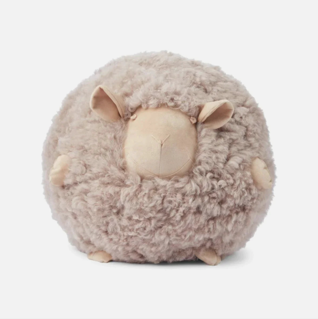 Shearling Round Sheep Cushion