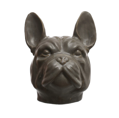 Stoneware French Bulldog Vase