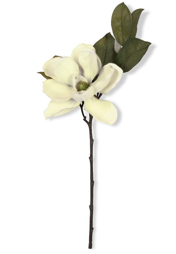 artificial white cream magnolia flower