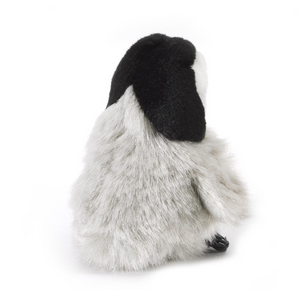 mini baby emperor penguin finger puppet- back view