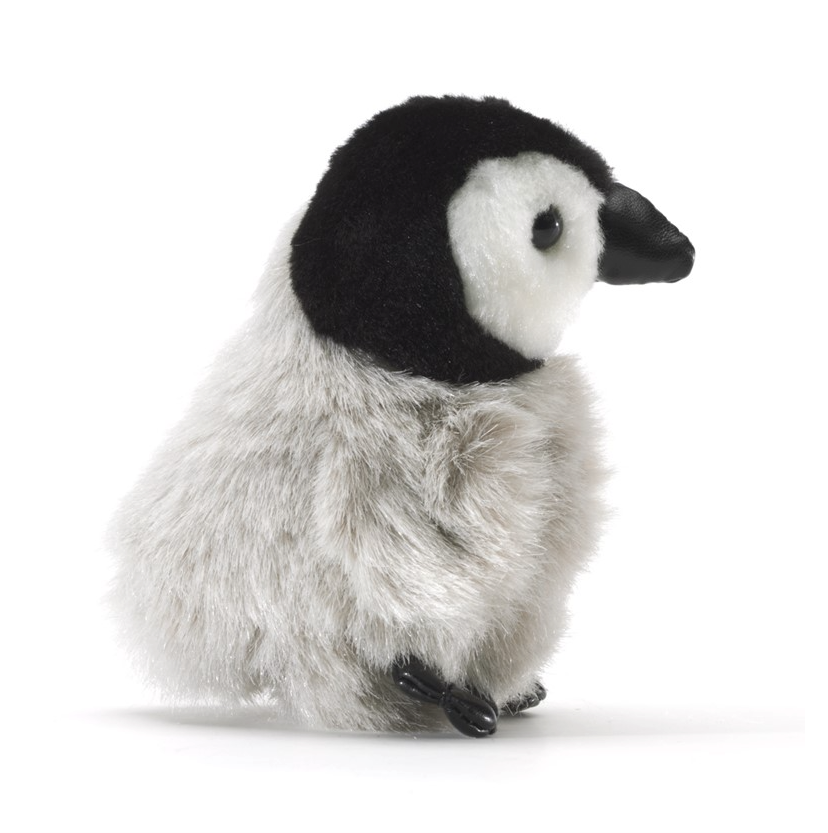mini baby emperor penguin finger puppet