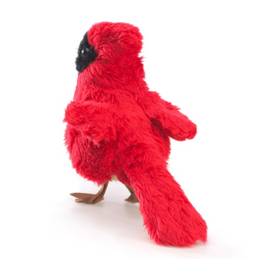 mini cardinal finger puppet