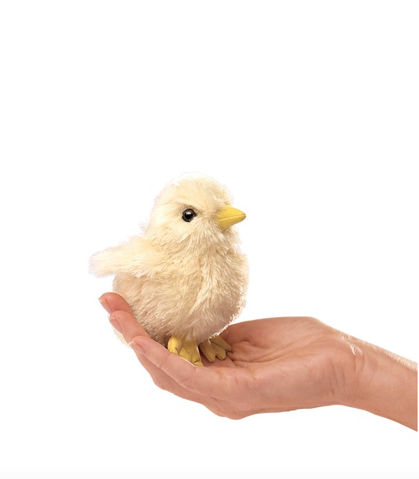 mini chick finger puppet