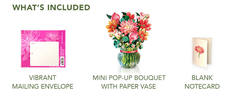 Mini Dear Dahlia Pop-Up Bouquet
