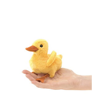 mini duckling finger puppet