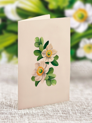 Mini Ivory & Sage Pop-Up Bouquet