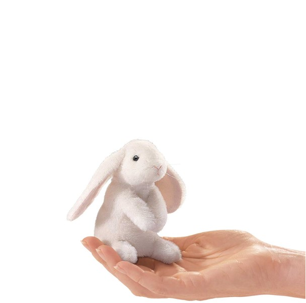 mini lop ear bunny rabbit finger puppet