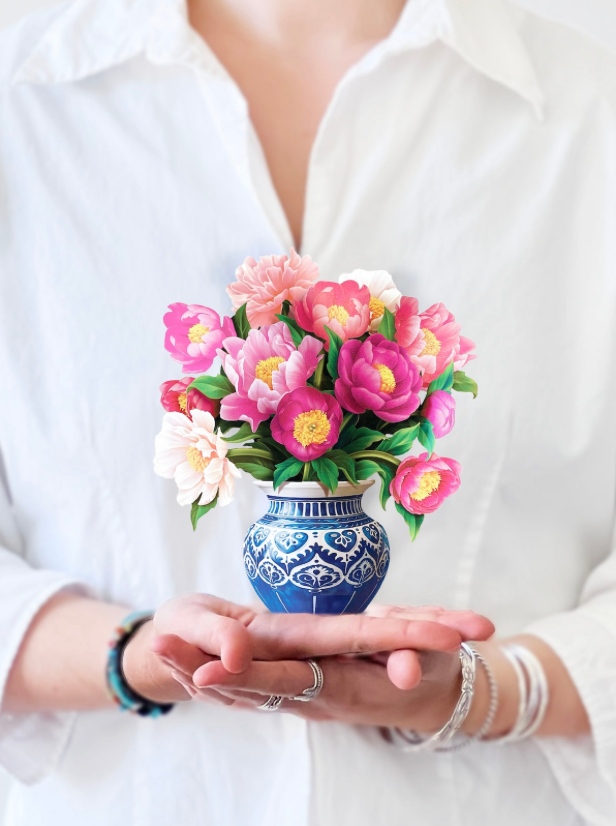 Mini Peony Paradise Pop-Up Bouquet