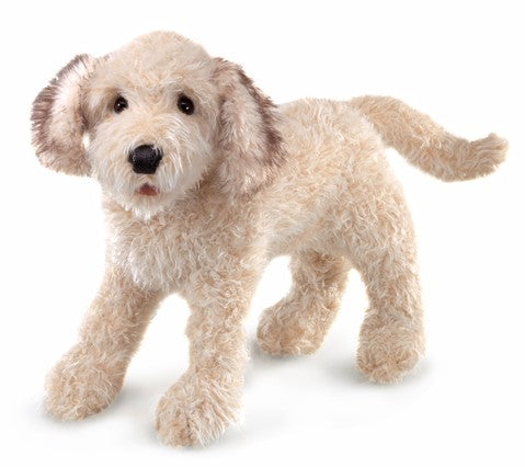 Labradoodle Dog Hand Puppet