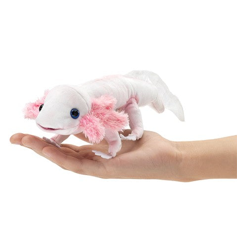 Axolotl Finger Puppet, White