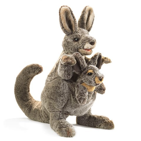 Kangaroo & Joey Hand Puppet