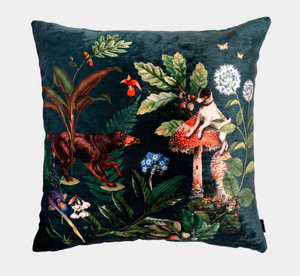 Dogs Forest - Muzaluci Velvet Pillow