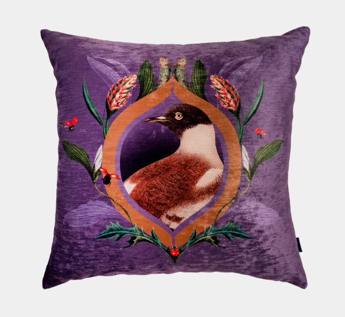 Dove Retro - Muzaluci Velvet Pillow