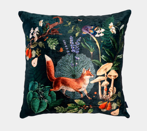 Fox Forest - Muzaluci Velvet Pillow