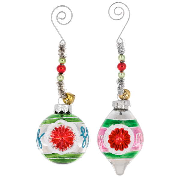 Retro Reflector Glass Ornament