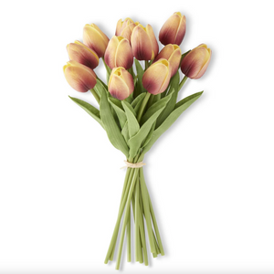 'Real Touch' Tulip Bundle of 12- 13" in Various Colours