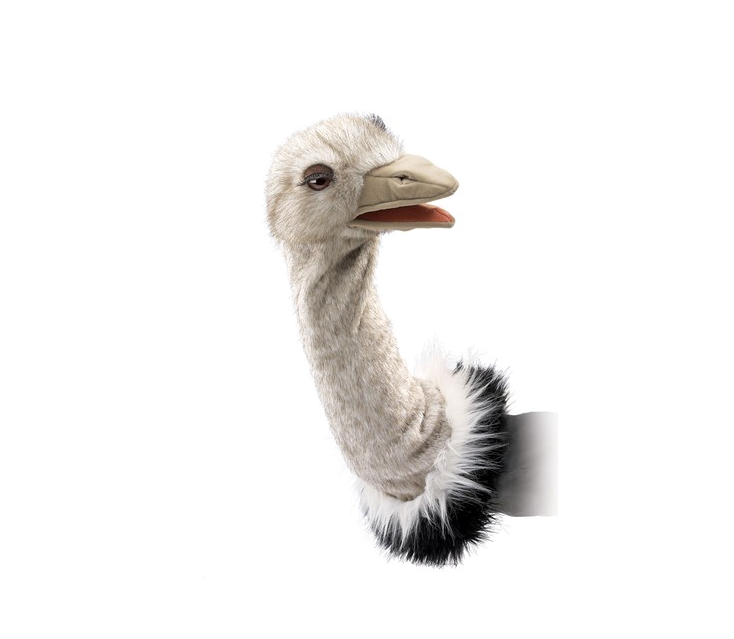 ostrich hand puppet