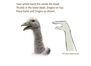 ostrich hand puppet