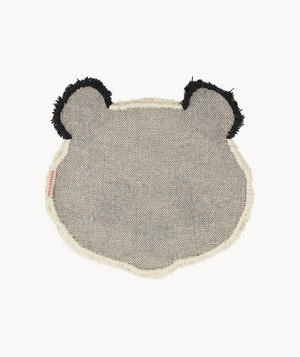 wool panda head rug