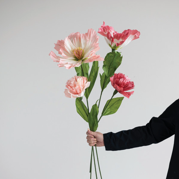 Handmade Paper Flowers 32" (2 Colours)