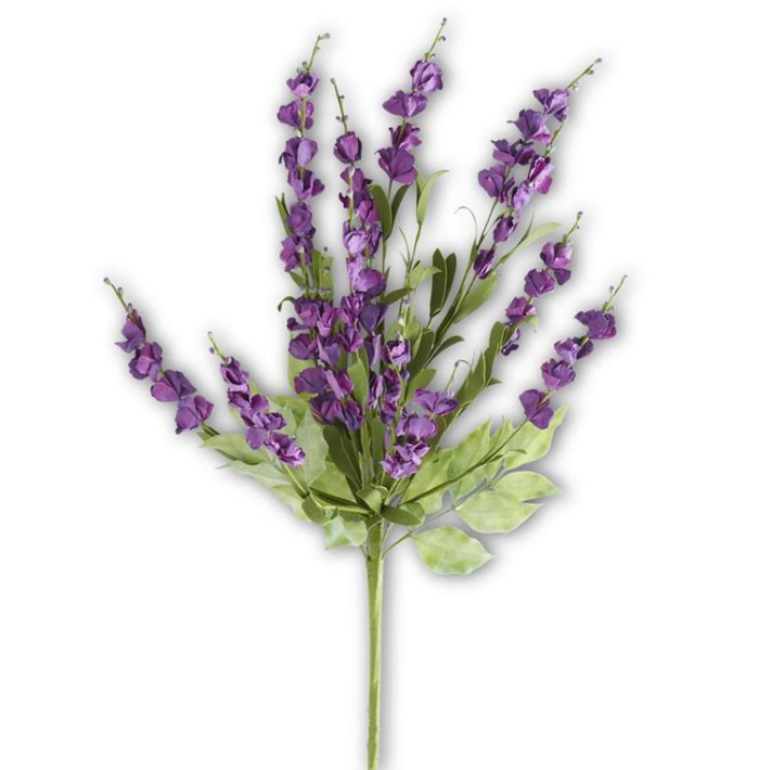 Faux Lavender Spray with Eva Foliage