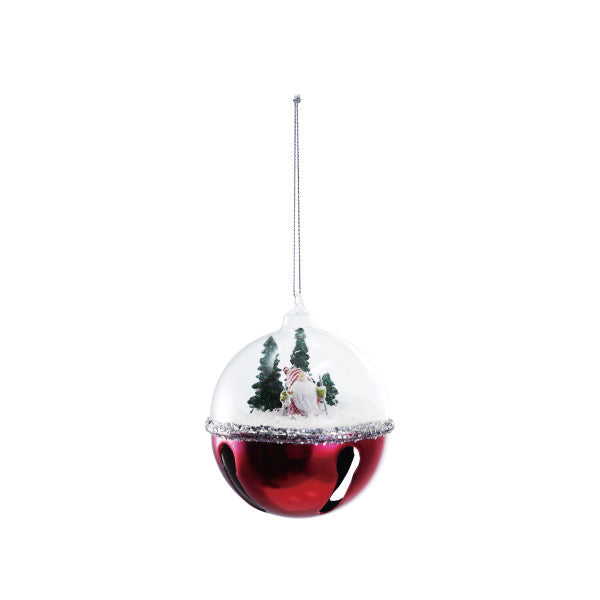 Gnome in a Dome - Bell Glass Ornament