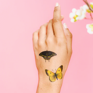 tiny butterfly temporary tattoo