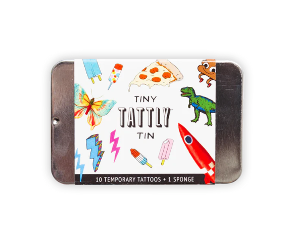 tiny funner temporary tattoo tin