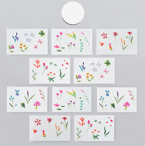 floral temporary tattoo sheets by Jess Chen