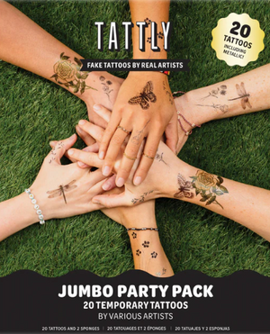 tattly temporary tattoo party pack 