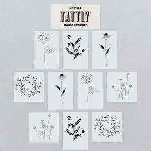 tiny flower fest temporary tattoos