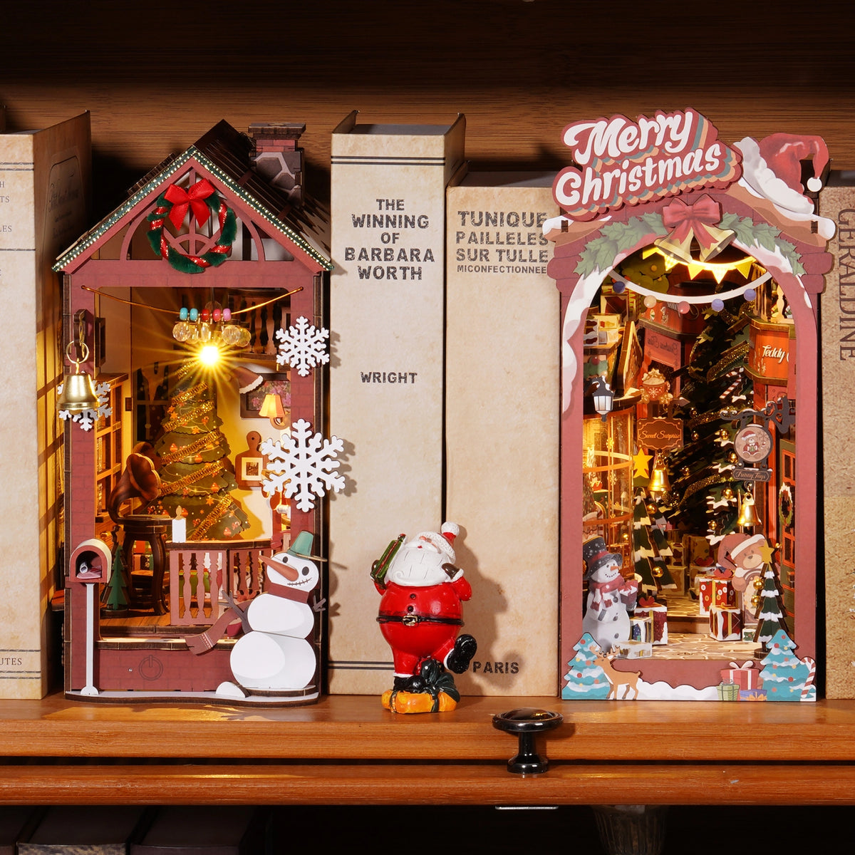 Christmas Street Scene - DIY Book Nook Kit