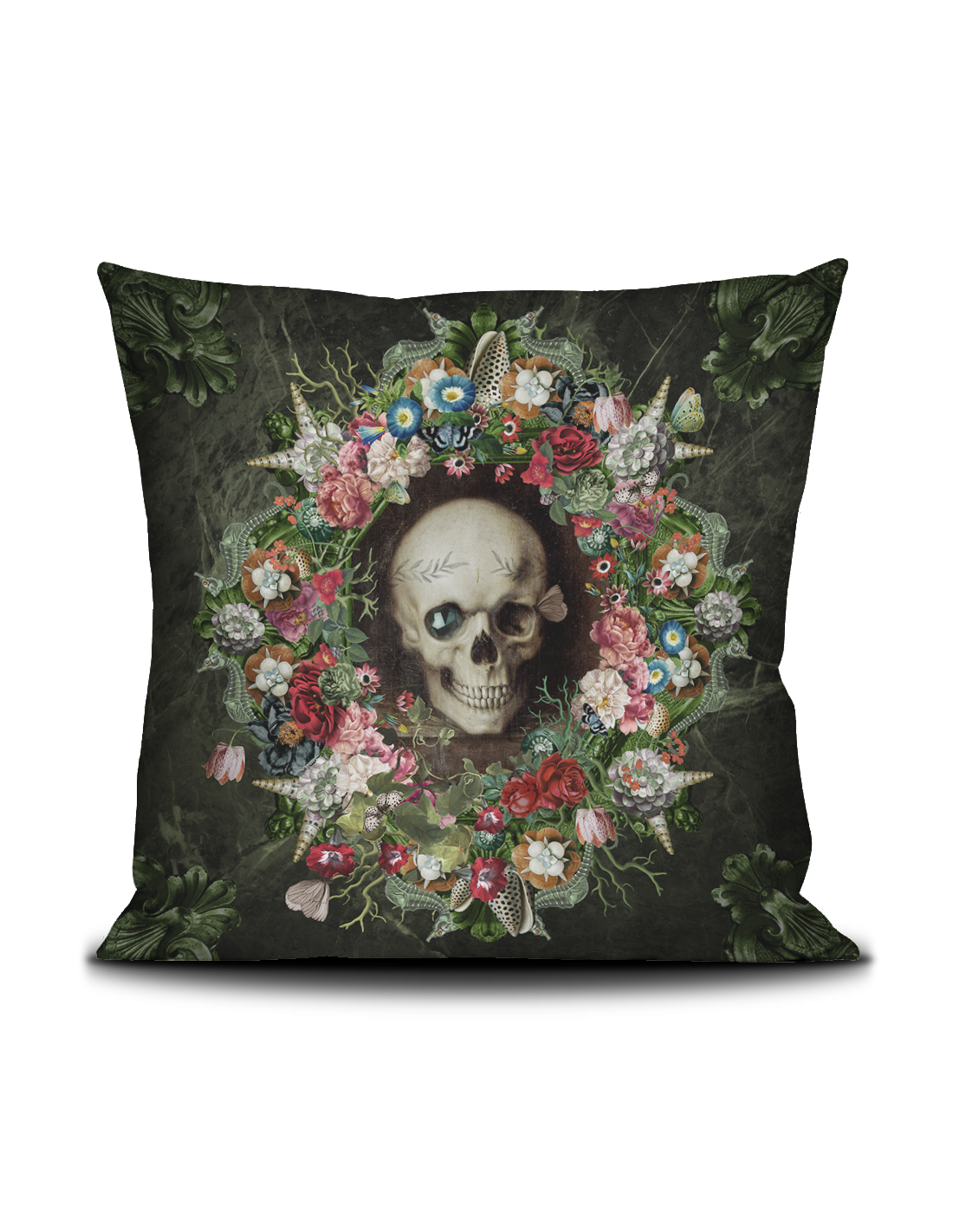 The Foam Of Days Velvet Throw Pillow
