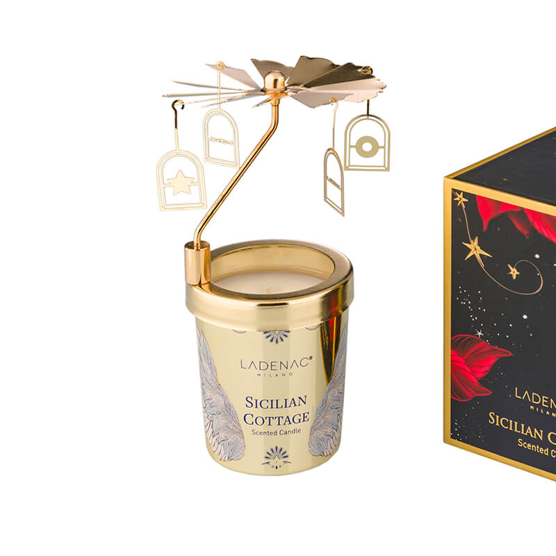 Rotating Carousel Candle in Jar - 75g.