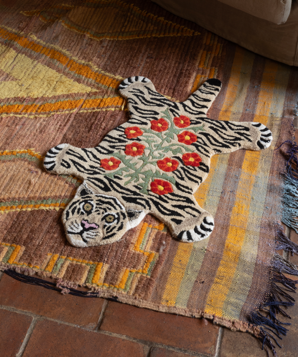 Handmade selling tiger rug