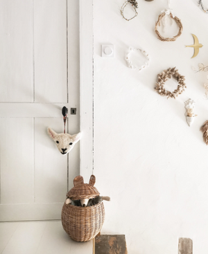 wooly lamb wall hanger 