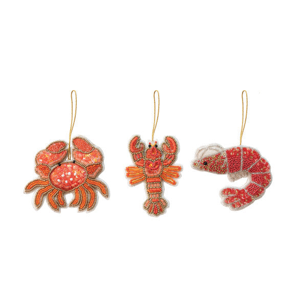 Crustacean Ornament Beaded (3 Styles)