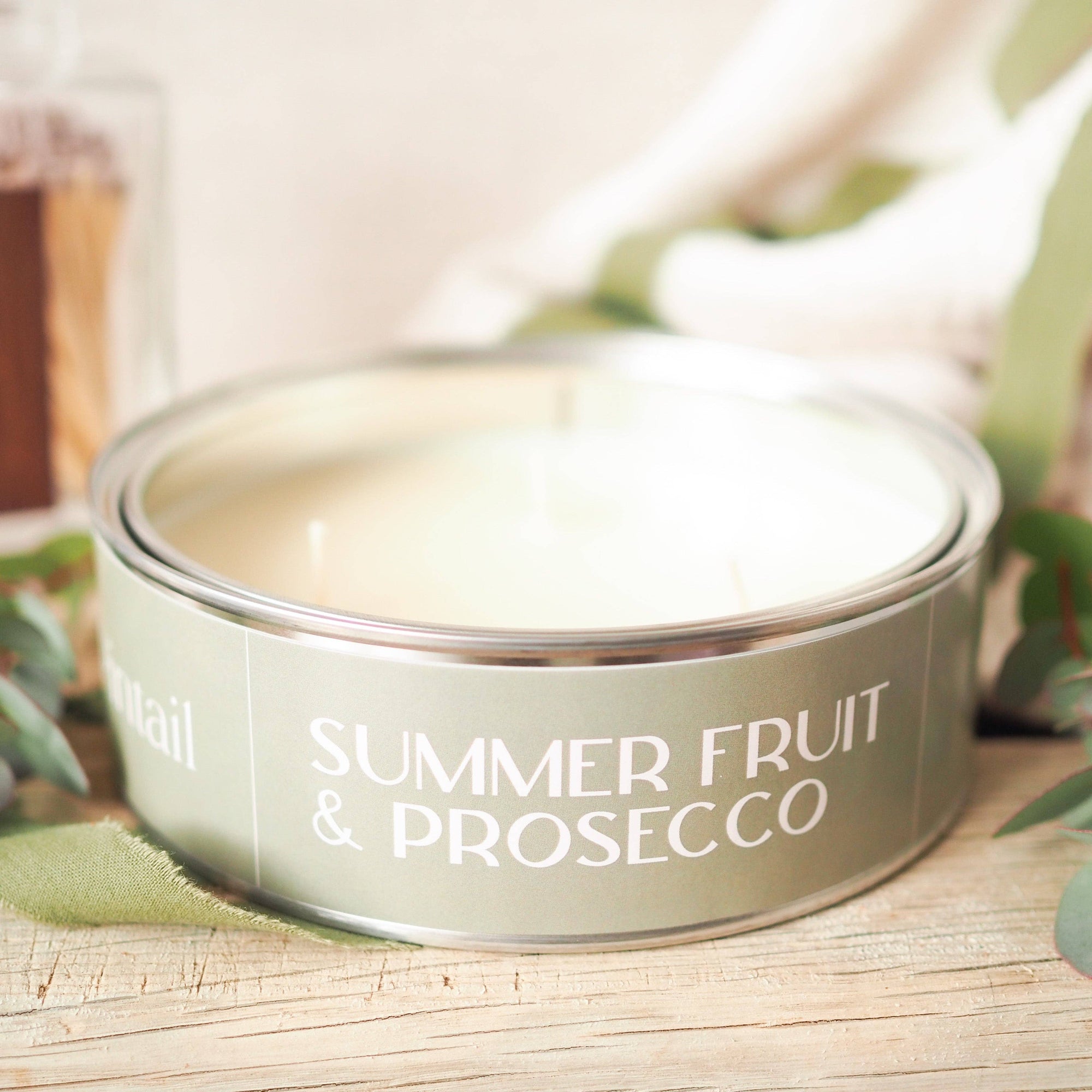 Summer Fruit and Prosecco Triple Wick Candle | Large Candles