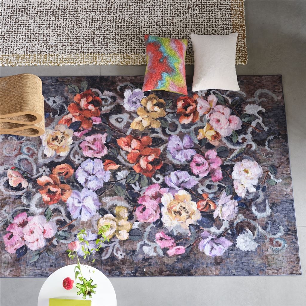 Tapestry Flower - Damson - kendallandco