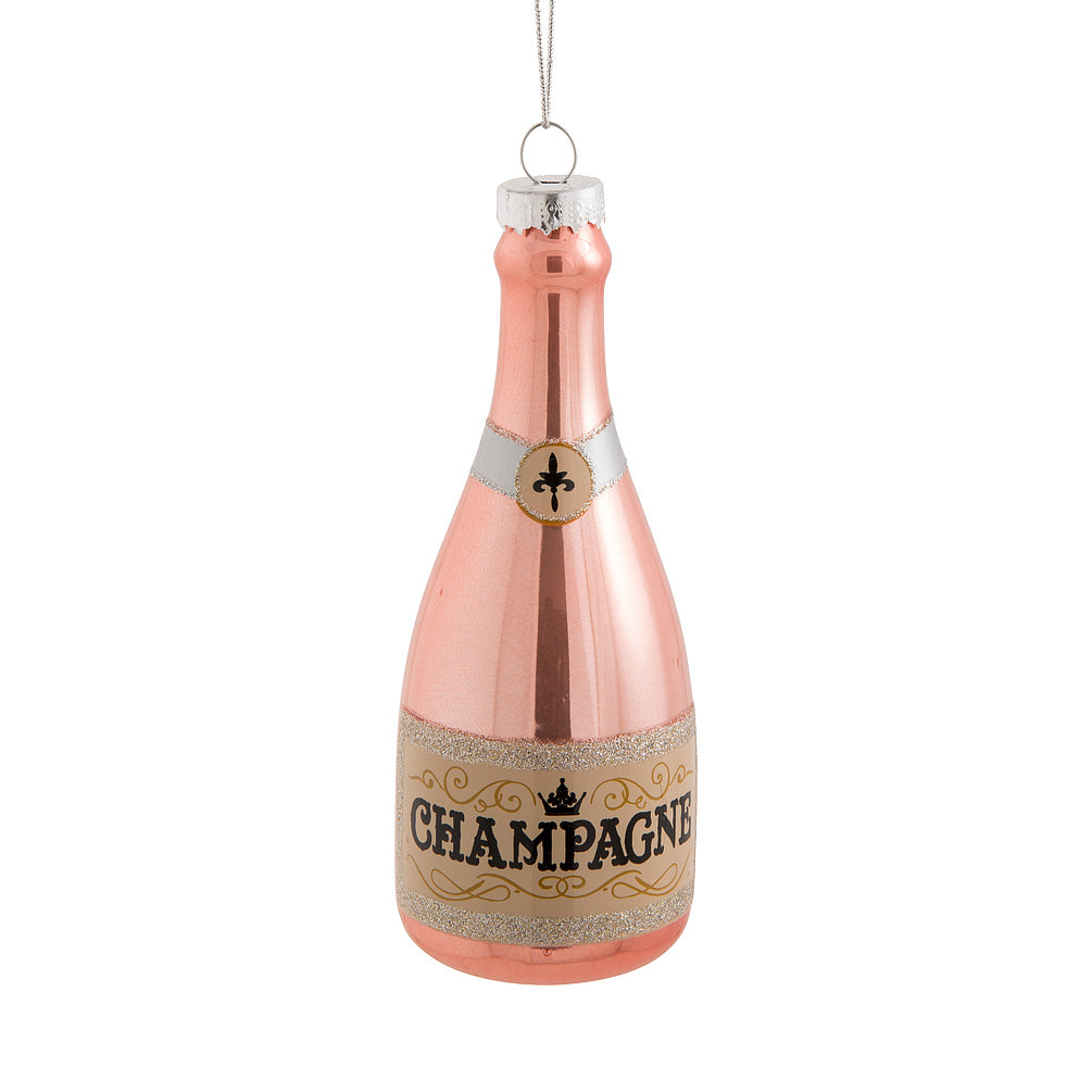 Pink Champagne Ornament