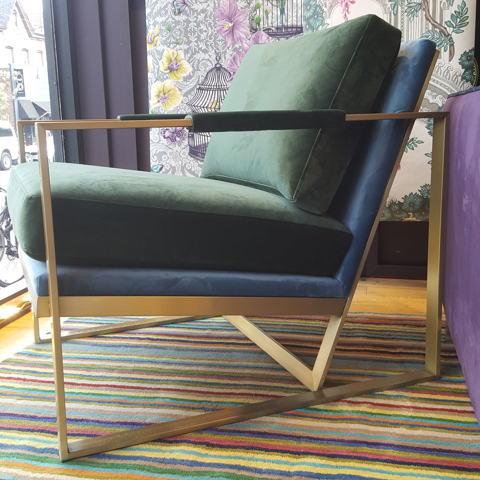 George Velvet Chair - SOLD