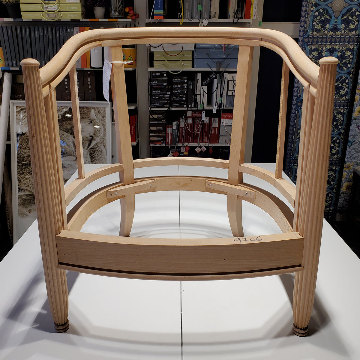 Deco Barrel Chair - SOLD